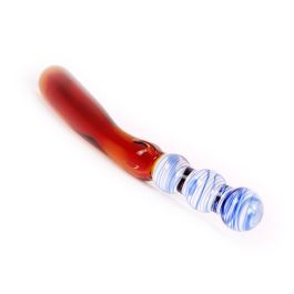 Glazen Dildo Blue Amber Curves Kopen Bij Sextoyland