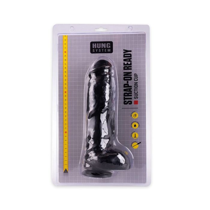 Dildo Zac Large Hung System Zwart Kopen Bij Sextoyland