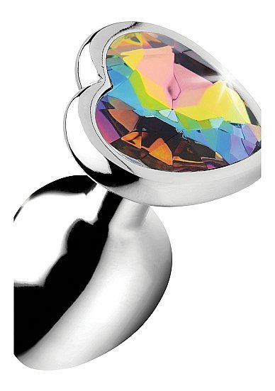 Buttplug Rainbow Prism Heart - Small