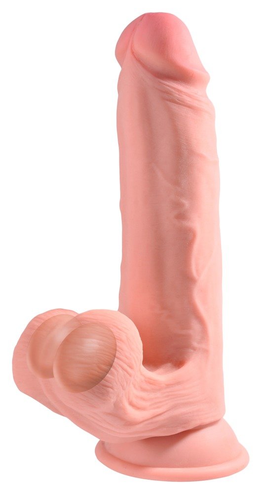 Triple Density Dildo met Zwingende Ballen 