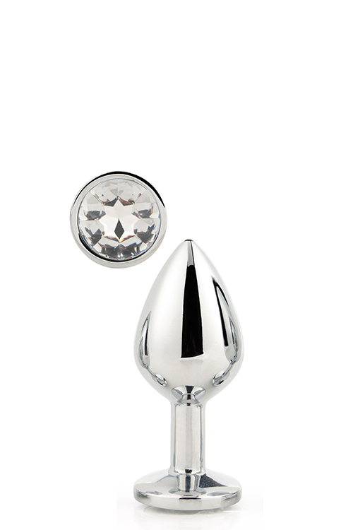 Zilveren Buttplug Gleaming - S