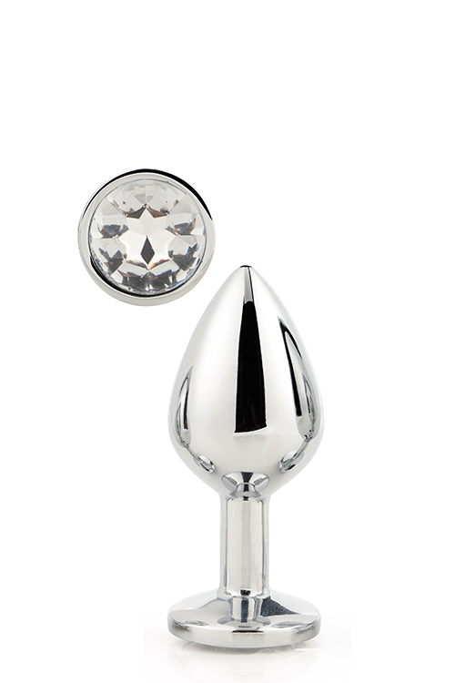 Zilveren Buttplug Gleaming - M