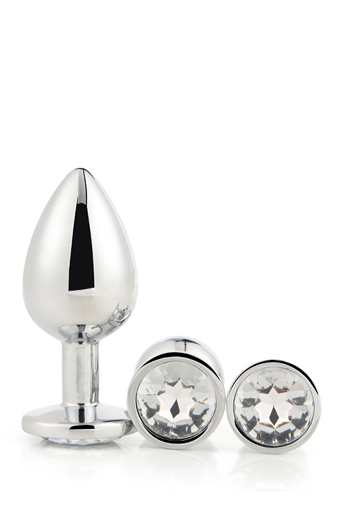Buttplug Set Gleaming - Zilver