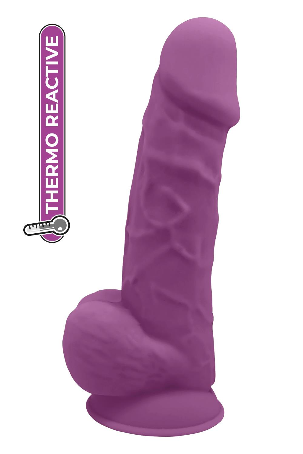 Realistische Dildo Met Ballen Real Love - Paars