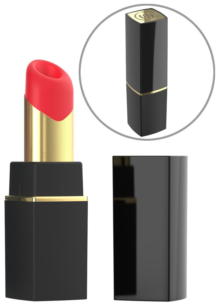 Womanizer Beauty Clitoris Stimulator in Lipstick-design - Zwart