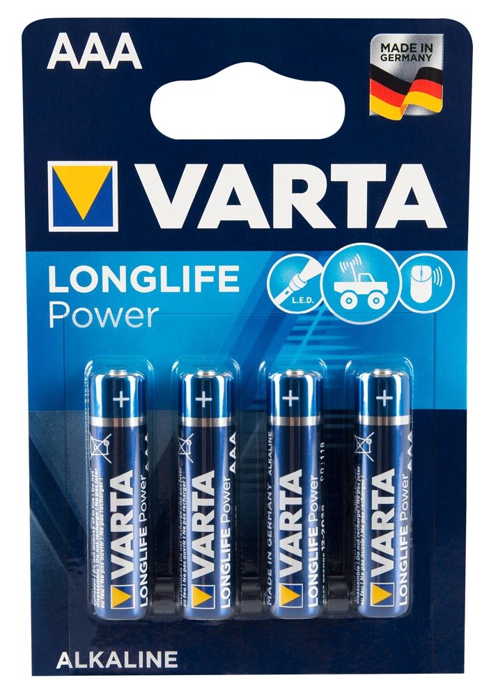 VARTA  AAA Batterijen - 4 Stuks