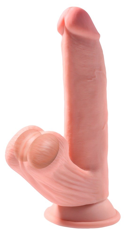 Triple Density Dildo met Zwingende Ballen 20.3 cm