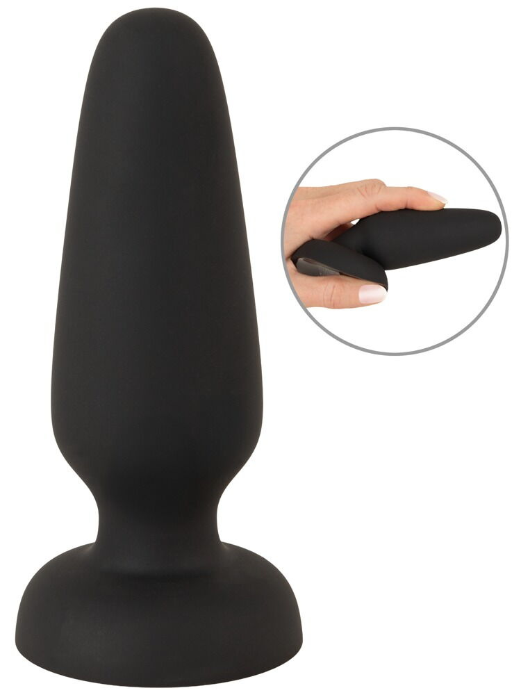 Black Velvets Siliconen Buttplug met Zuignap - Medium
