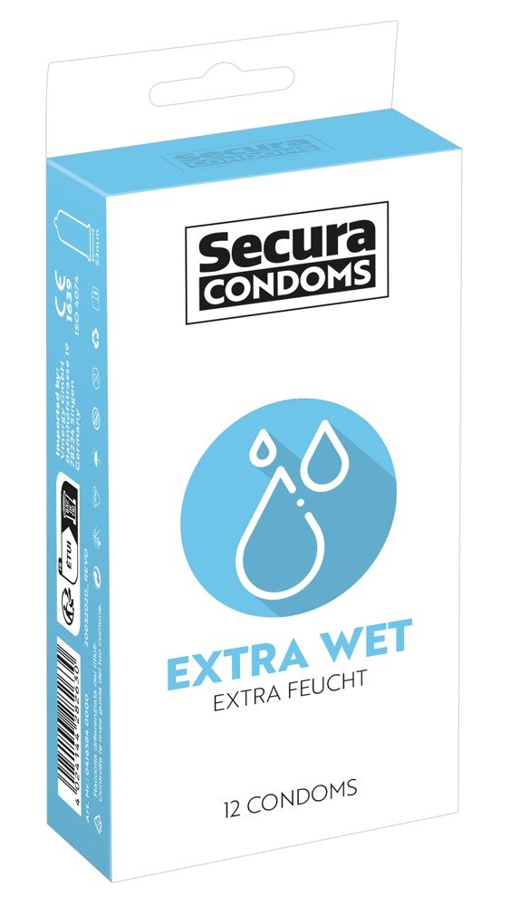 Secura Extra Wet Condooms - 12 Stuks
