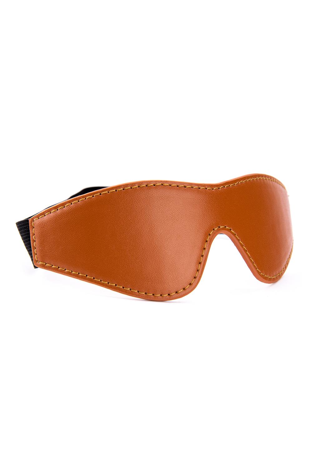 Oogmasker Blaze Elite Cognac Veganistisch Leer - Bruin