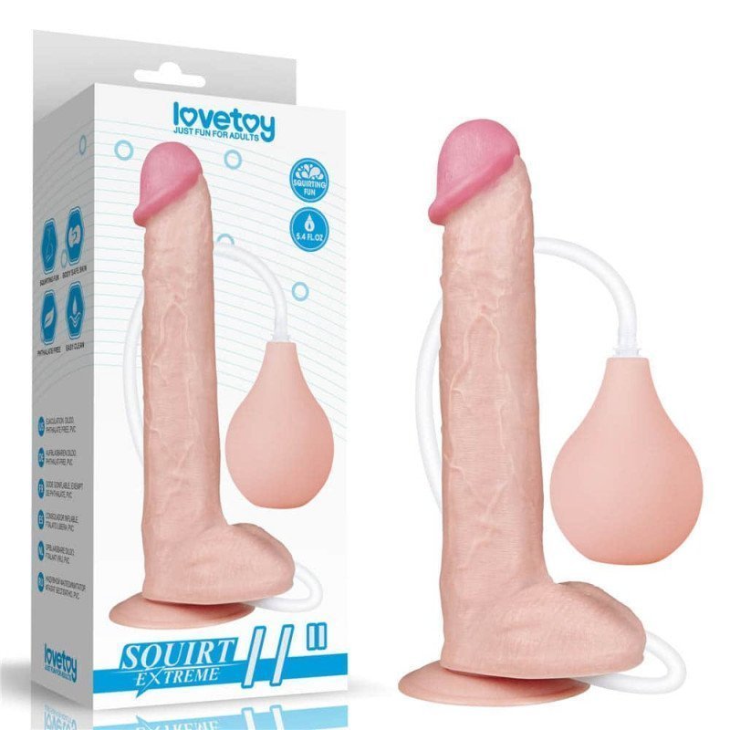 Realistische Spuitende Dildo 28 cm