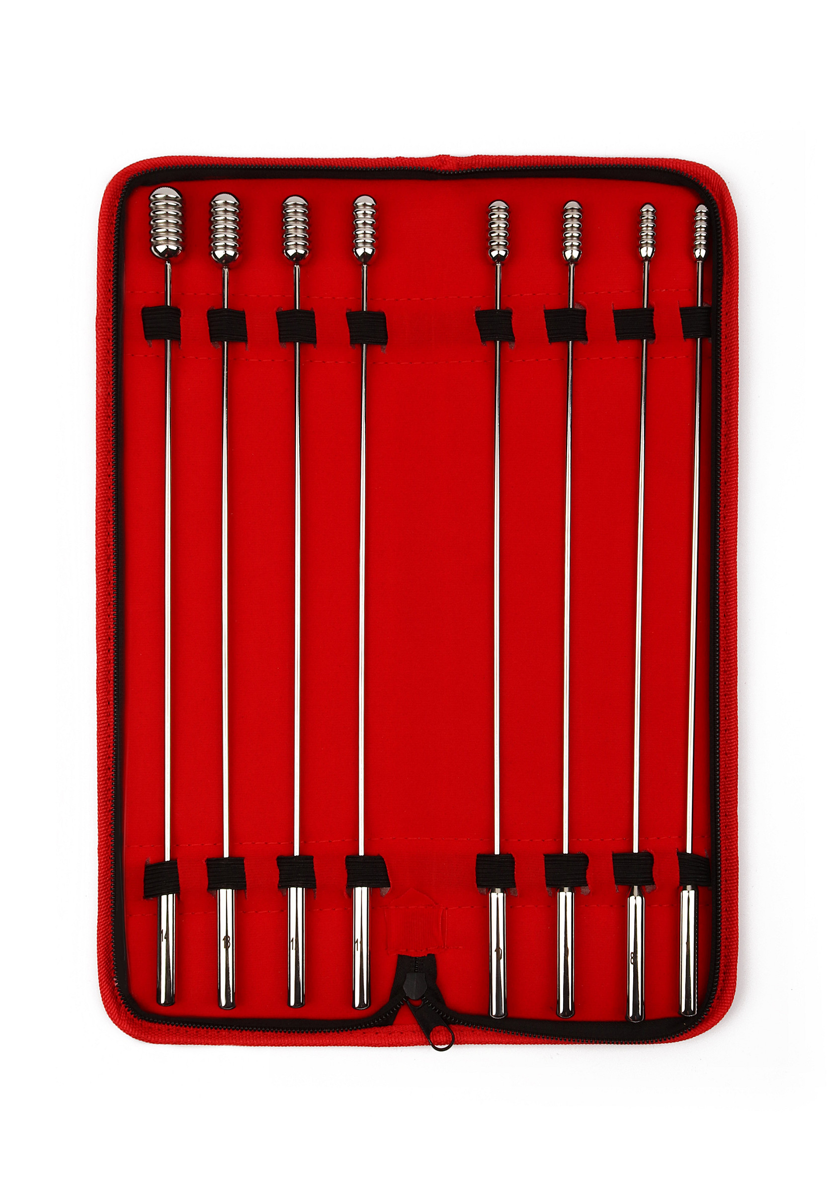 Dilator Set Mr. Steel Screw Me Urethral Sounds 8 stuks