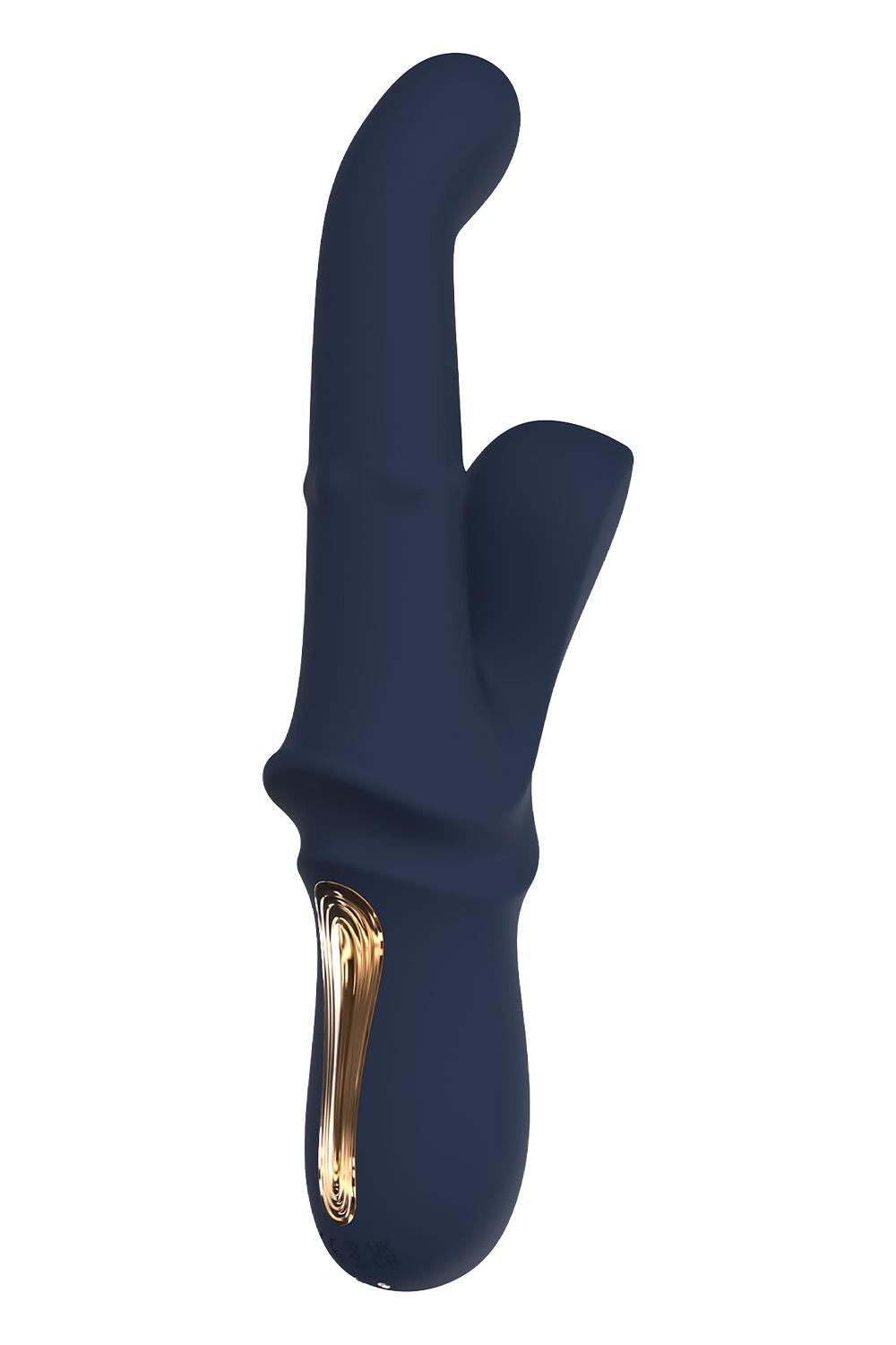 Rabbit Vibrator Iris With Sliding Bead - Blauw