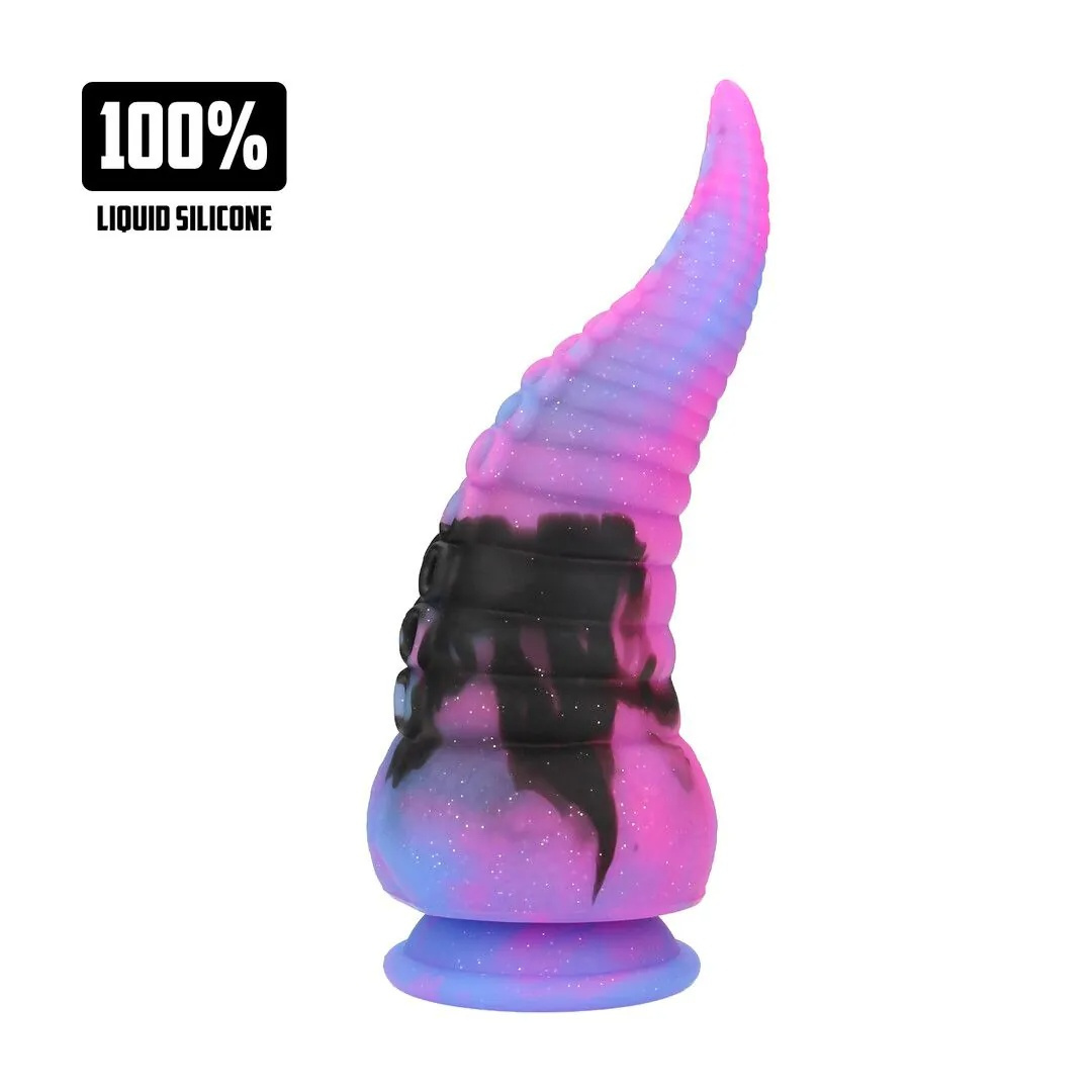Monster Dildo Deep Riser Roze-Paars