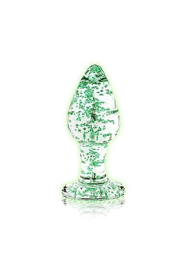 Buttplug Glow In The Dark Large - Clear