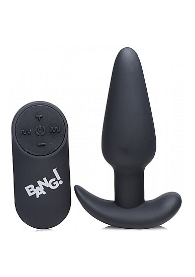 Buttplug met Vibratie en Afstandsbediening - Zwart