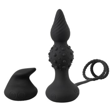 Buttplug with Cock & Ball Rings - Rebel