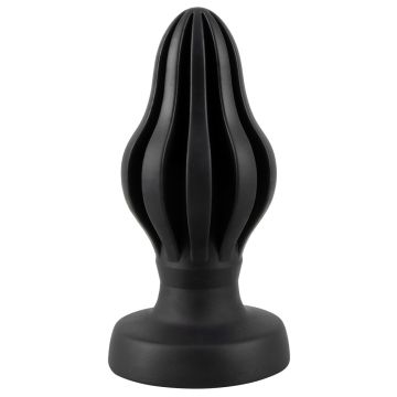 Buttplug Super Soft Zwart 11 cm