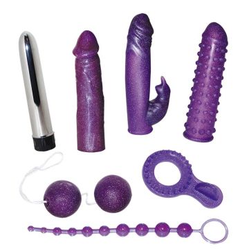 Paarse vibrator Set