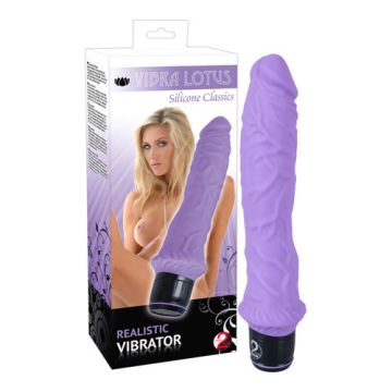Grote paarse vibrator siliconen