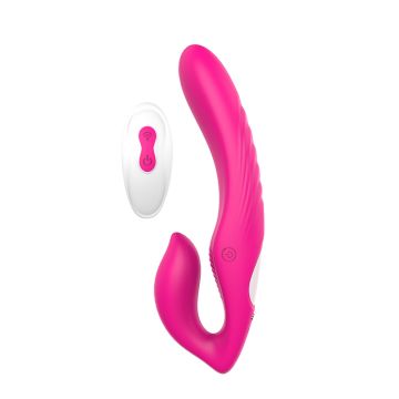 Strapless Strap-On Remote Double Dipper