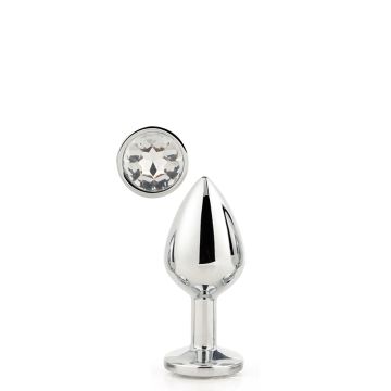 Zilveren Buttplug Gleaming - S