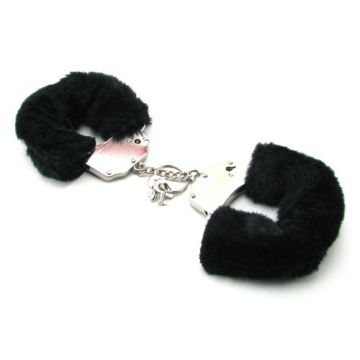 S&M Furry Handcuffs - Black