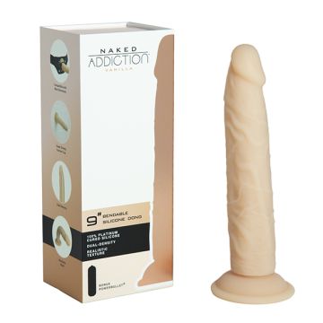 Realistische Dildo Dual Density Naked Addiction - 23 cm