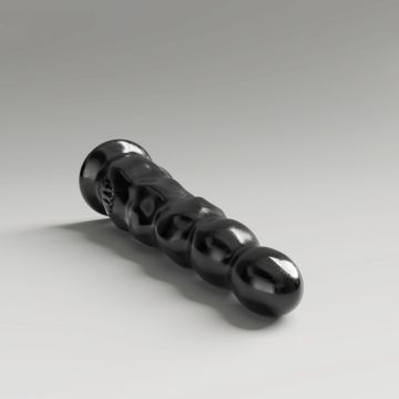 All Black Steroid Dildo The Javelin - Zwart