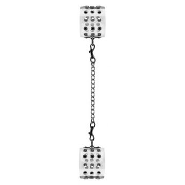 Transparante Boeien met Metalen Spikes - Wit