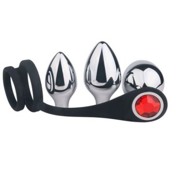 Buttplug Set met Cockring Pleasure Bully