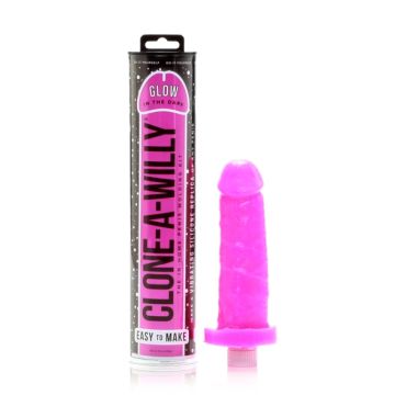 Clone-A-Willy Glow In The Dark - Roze