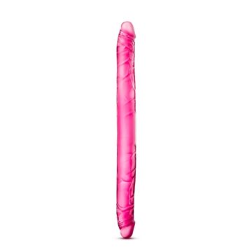 Geaderde Dubbele Dildo - Roze