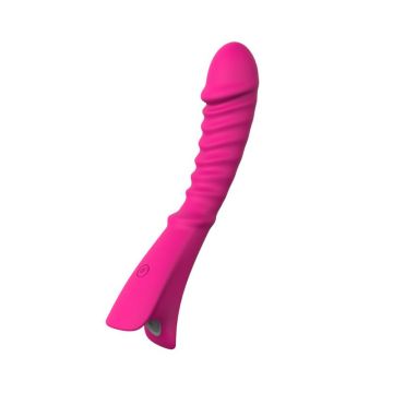 Geribbelde G-spot Vibrator - Roze