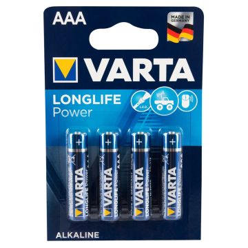 VARTA  AAA Batterijen - 4 Stuks