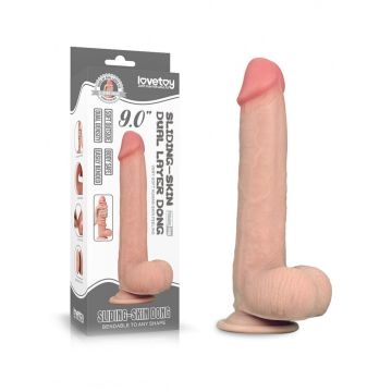 Realistische Dildo Sliding Skin 22.86 cm