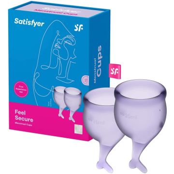 Satisfyer - Feel Secure Menstruatie Cup Set Lila (OP=OP)