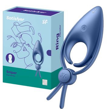 Satisfyer Sniper Vibrerende Cockring - Blauw