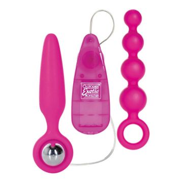 Roze Vibrerende Buttplug set