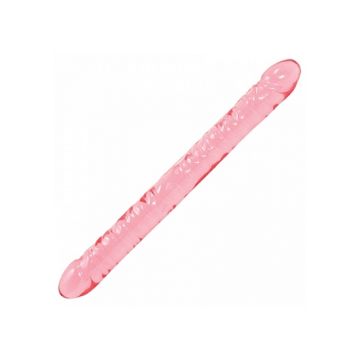 Crystal Jellies Roze Dubbele Dildo - 45 cm