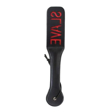 BDSM Paddle SLAVE 32 cm -Zwart