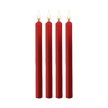 SM Kaarsen Large 4-Pack - Rood