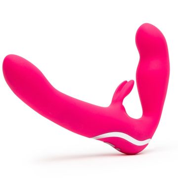 Strapless Strap-On Rabbit Happy Rabbit - Roze