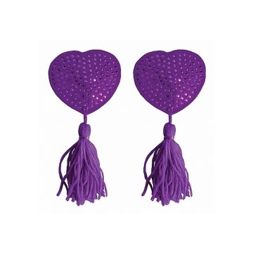 Tepelkwastjes met glitters - Paars