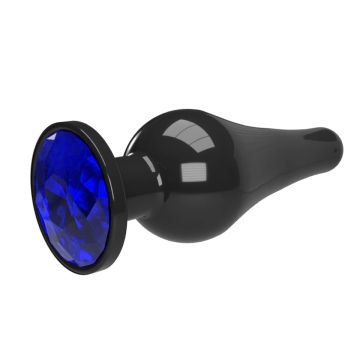 Jewellery Buttplug met Siersteen - Blauw