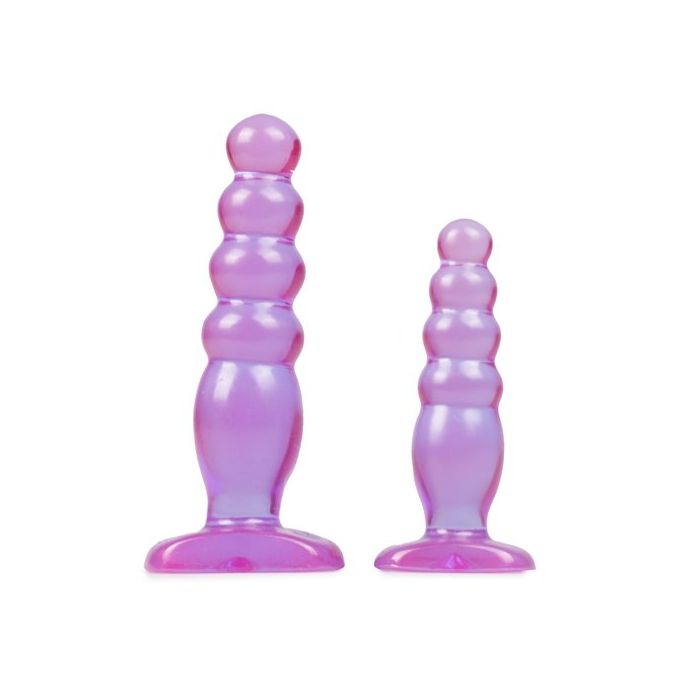 Doc Johnson - Crystal Jellies Anal Delight Trainer Kit - Paars-0283-12-cd-buttplug-set.jpg