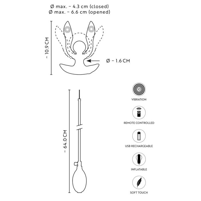 RC Opblaasbare en Vibrerende Buttplug Zwart - Anos-54051300000-rc-opblaasbare-en-vibrerende-buttplug-zwart-anos-13.jpg