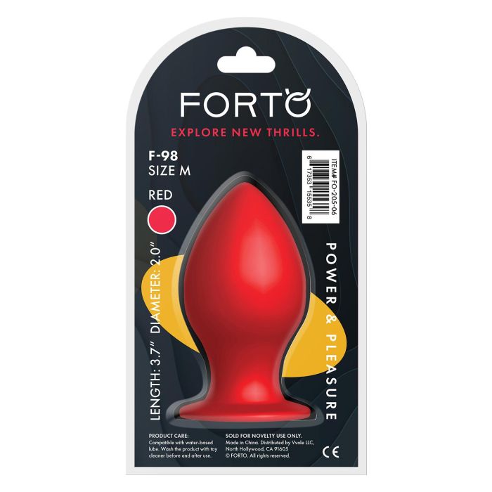 Buttplug F-98 Cone Medium - Rood
