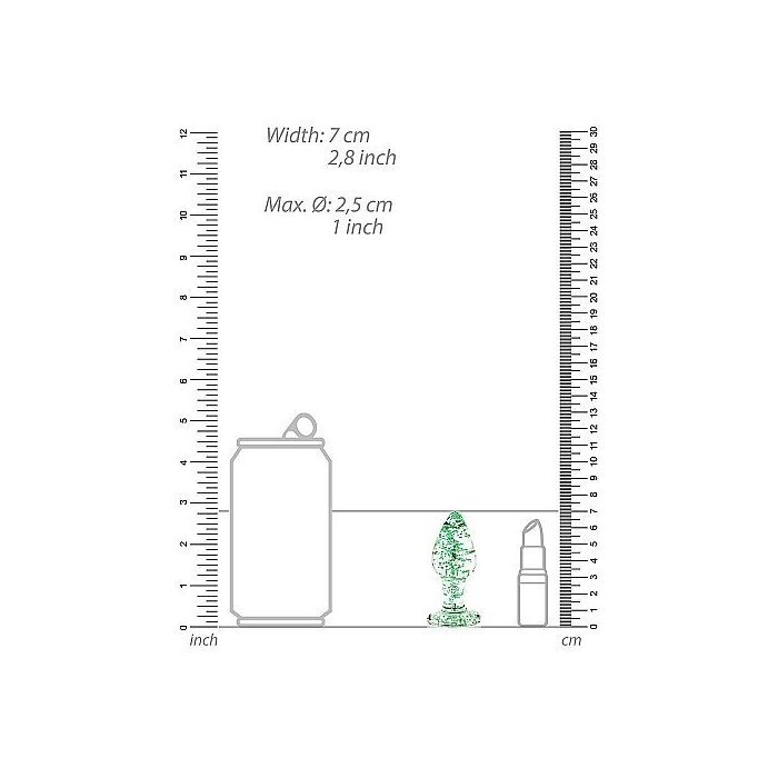 Buttplug Glow In The Dark Small - Clear-buttplug-glow-in-the-dark-small-clear-afmetingen.jpg