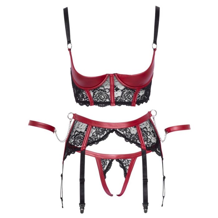 Cottelli Bondage Kanten Lingerie Set - Rood-cottelli-bondage-lingerie-set-rood-5.jpg